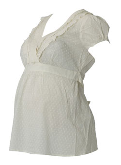 Dorothy Perkins Maternity cream spot tunic