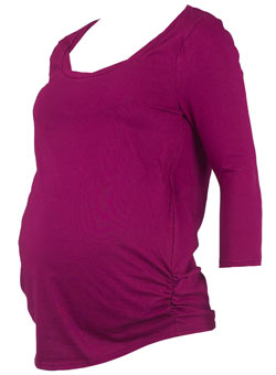 Dorothy Perkins Maternity plum twist top