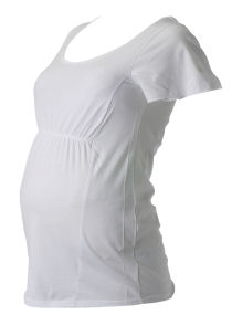 Maternity white empire top