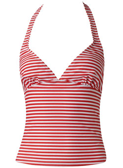 Mix and match stripe tankini