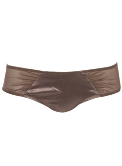 Mocha satin shorts