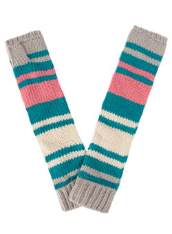 Multi colour block armwarmers