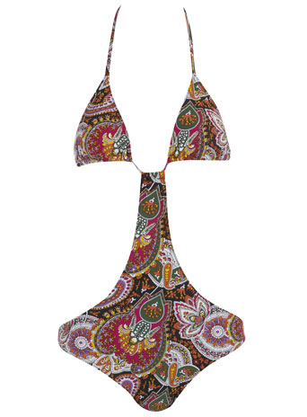 Dorothy Perkins Multi paisley swimsuit DP06903811