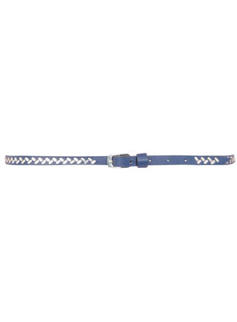 Navy skinny jeans belt