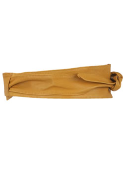 Dorothy Perkins Ochre leather wrap sash belt