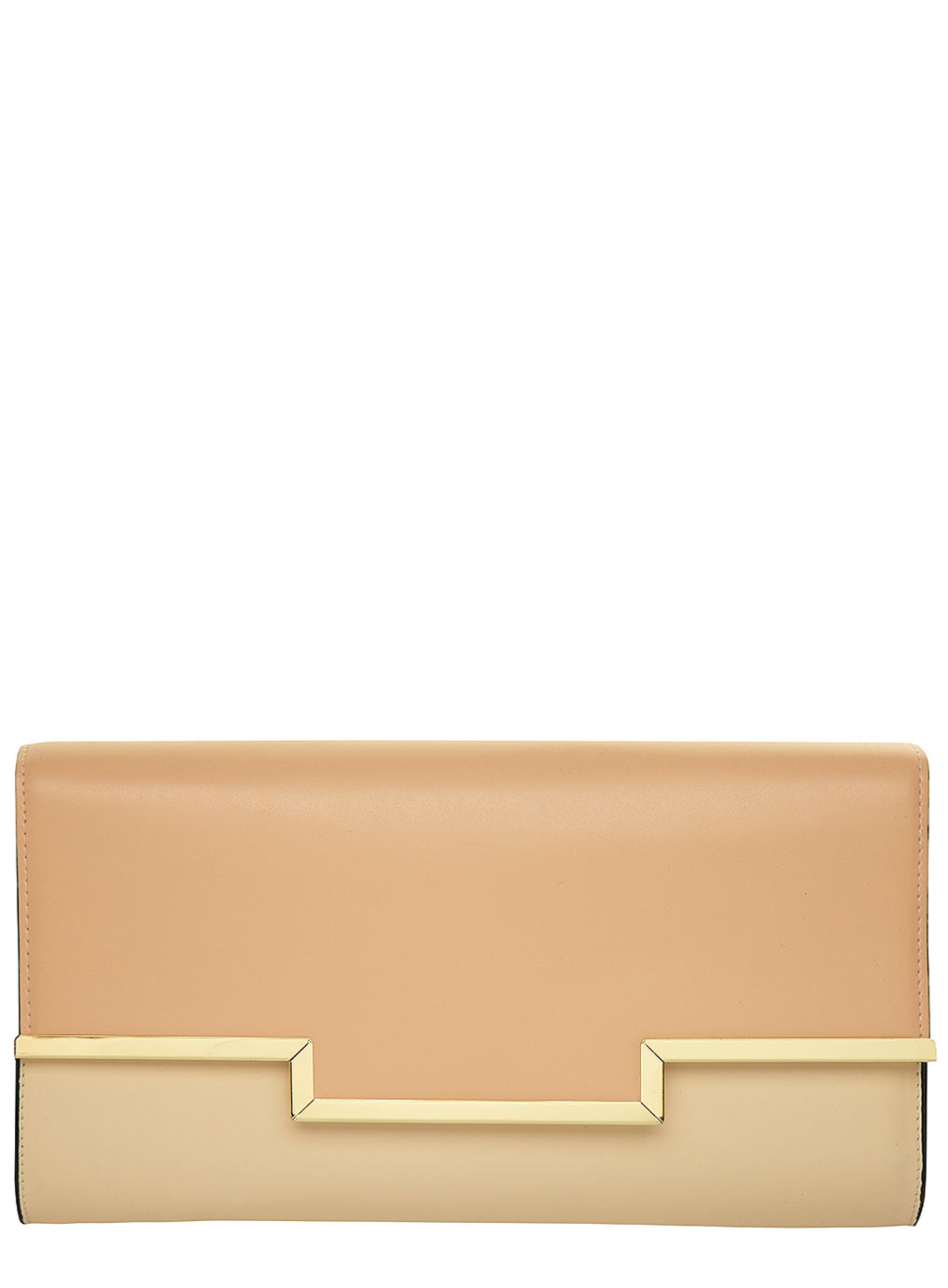 Orange and cream stepped clutch 18341843