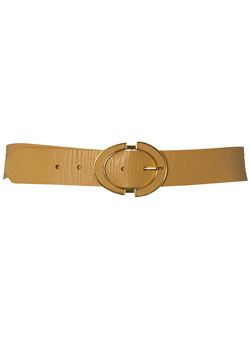 Oval buckle belt