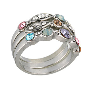 Pastel multiband ring