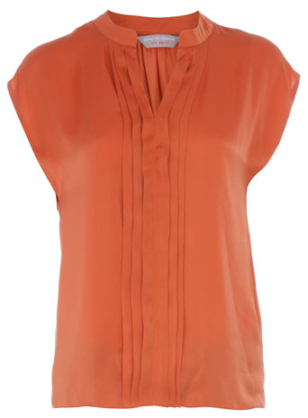 Dorothy Perkins Petite ginger pleat blouse DP79437810