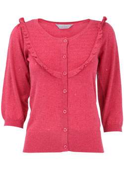 Dorothy Perkins Petite pink pointelle cardi