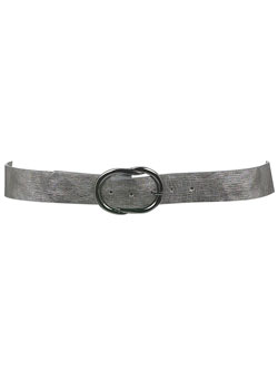 Pewter oval twist buckle belt