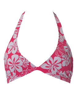 Dorothy Perkins Pink hibiscus halter top