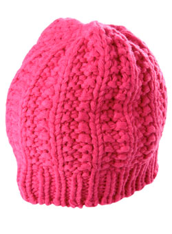 Pink oversized beanie