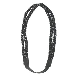 Polka dot plaited headband