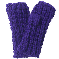 Purple chunky handwarmers