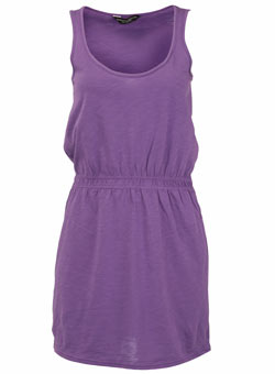 Purple waisted tunic