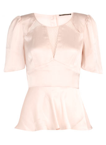 Dorothy Perkins Rise blush satin blouse DP51000302