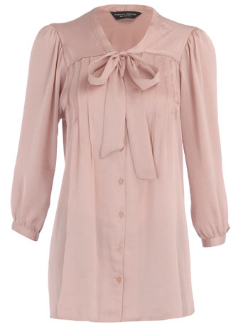 Dorothy Perkins Rose pintuck satin blouse DP05193341