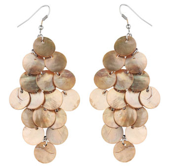 Shell chandelier earring