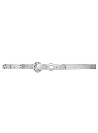 Silver stud skinny belt