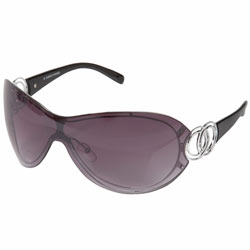 Smoke metal overlay sunglasses