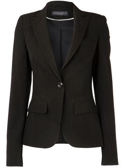 Dorothy Perkins Tall black self stripe jacket