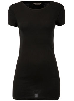 Dorothy Perkins Tall black short sleeve crew