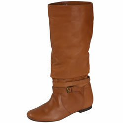 Dorothy Perkins Tan buckle boots