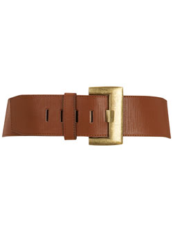 Dorothy Perkins Tan flat prong hip belt