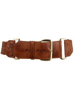 Dorothy Perkins Tan hinge plait hip belt