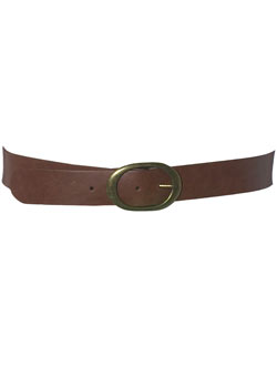 Dorothy Perkins Tan oval buckle jean belt