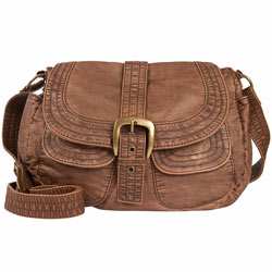 Dorothy Perkins Tan stitch despatch bag