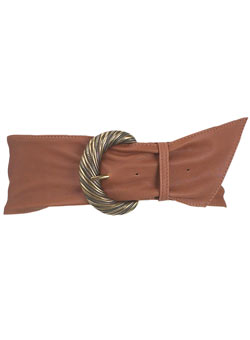 Dorothy Perkins Tan twist leather belt