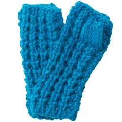 Teal chunky handwarmers