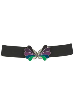 Dorothy Perkins Teal enamel peacock belt