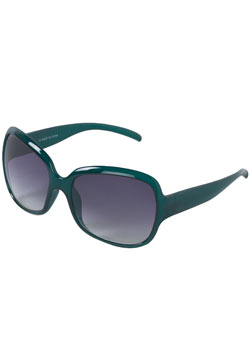 Teal square sunglasses