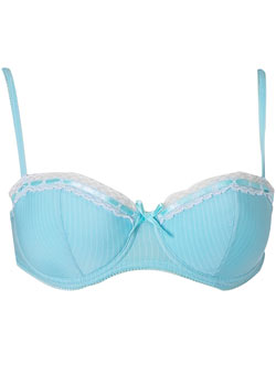 Dorothy Perkins Turquoise pinstripe bra