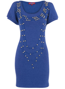 Uttam navy stud tunic