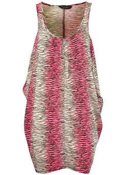 Dorothy Perkins White fluoro zebra vest