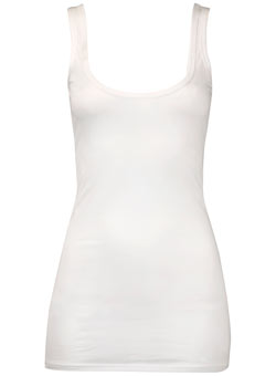 Dorothy Perkins White lycra vest