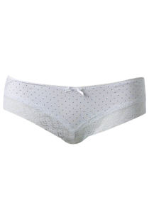 Dorothy Perkins WHITE SPOT BRAZILIAN SHORT