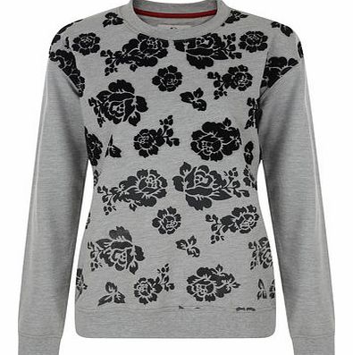 Womens Bellfield Ombre flocked floral sweat-