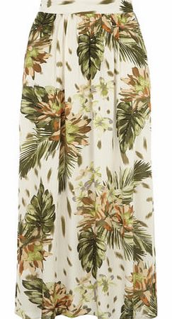 Dorothy Perkins Womens Billie and Blossom khaki maxi skirt-