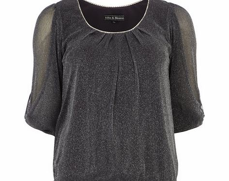 Dorothy Perkins Womens Billie Black Label Charcoal bubble hem