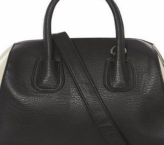 Dorothy Perkins Womens Black and bone bowler bag- Black DP18405103