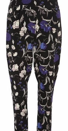 Dorothy Perkins Womens Black and Violet Joggers- Purple DP14573223