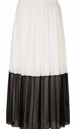 Womens Black and White Mesh Maxi- Black DP14540703