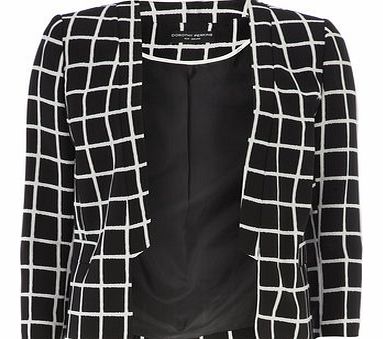 Dorothy Perkins Womens Black and White Monochrome Check Tux