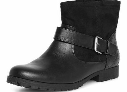 Dorothy Perkins Womens Black ankle biker boots- Black DP19877501