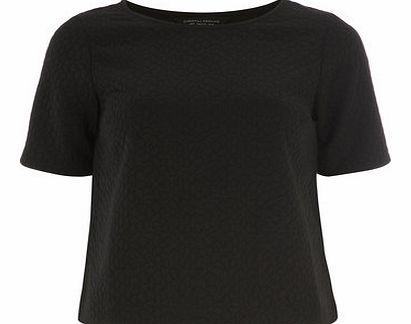 Dorothy Perkins Womens Black Bubble Textured Tee- Black DP05462010